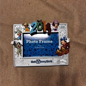 Walt Disney World 4x6 Picture Frame 2014 Mickey & Minnie Mouse Pluto Donald Duck